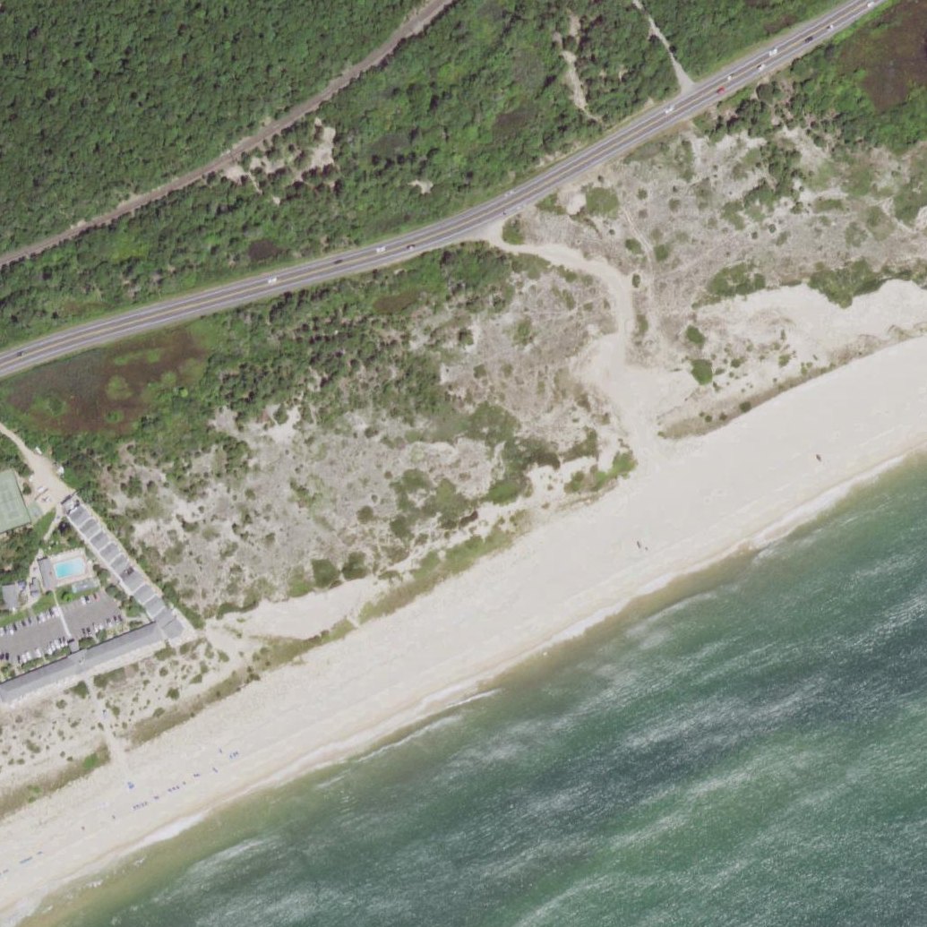 Aerial map of Hither Hills State Park 4x4 Beach Access Road #1