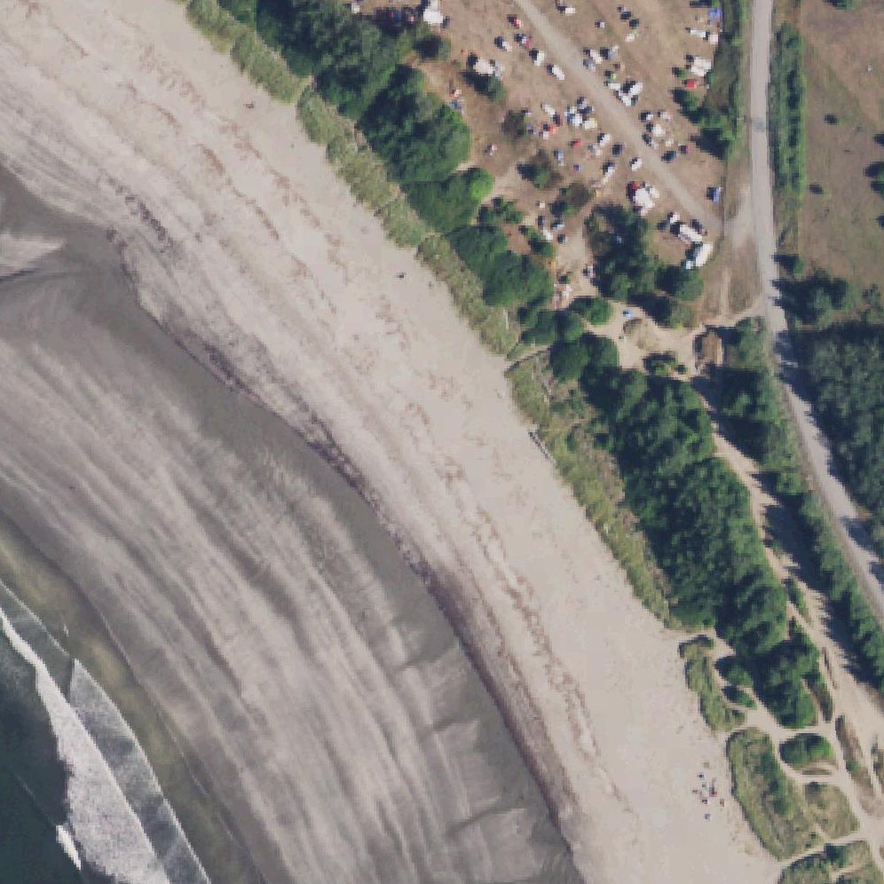 Aerial map of Hobuck Beach