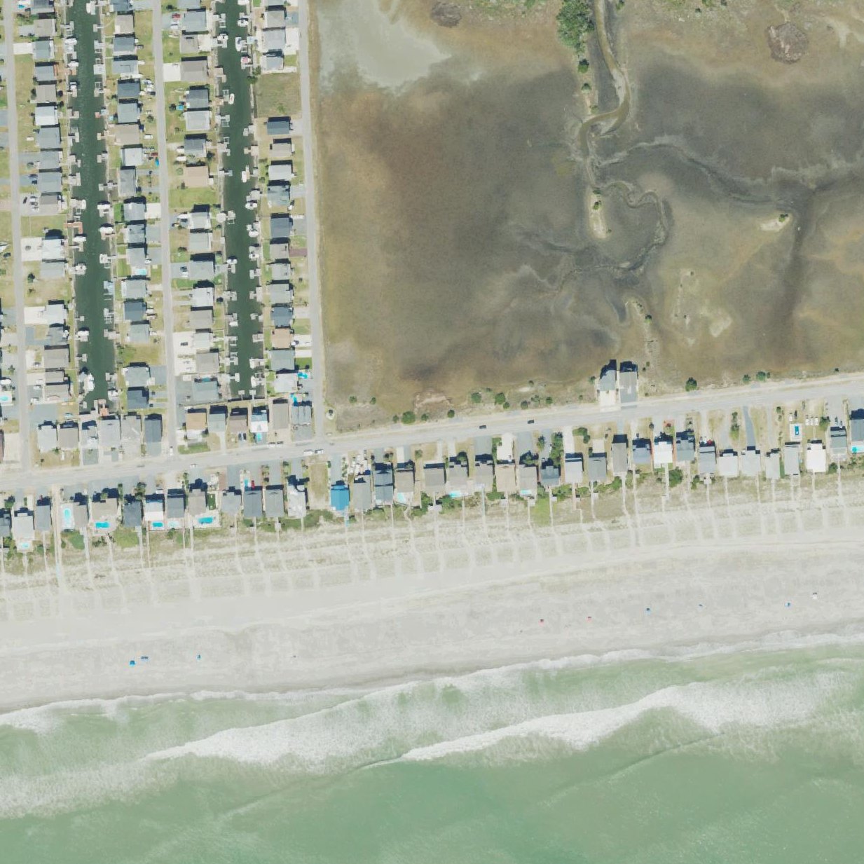 Aerial map of Holden Beach