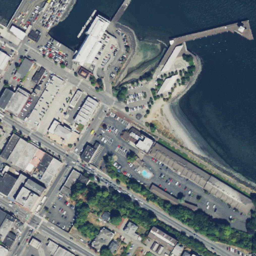 Aerial map of Hollywood Beach
