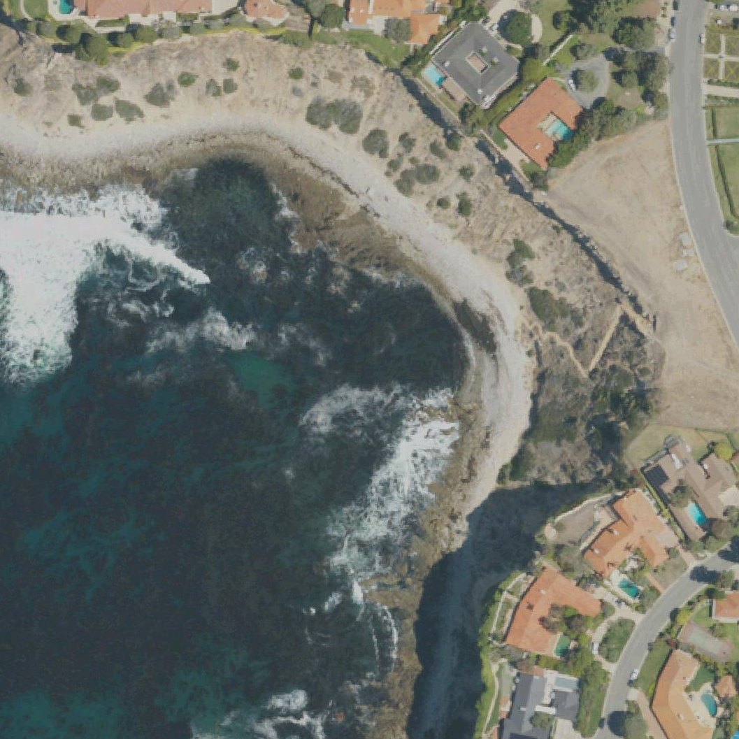 Aerial map of Honeymoon Cove