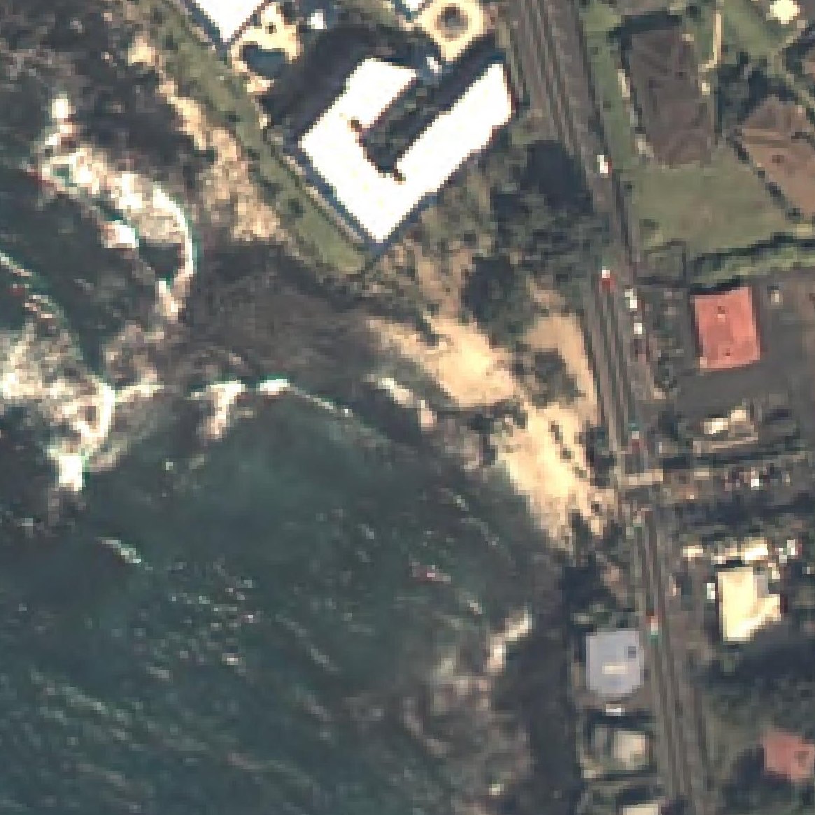Aerial map of Honl’s Beach