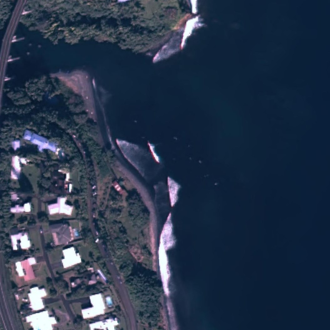 Aerial map of Honoli'i Beach Park