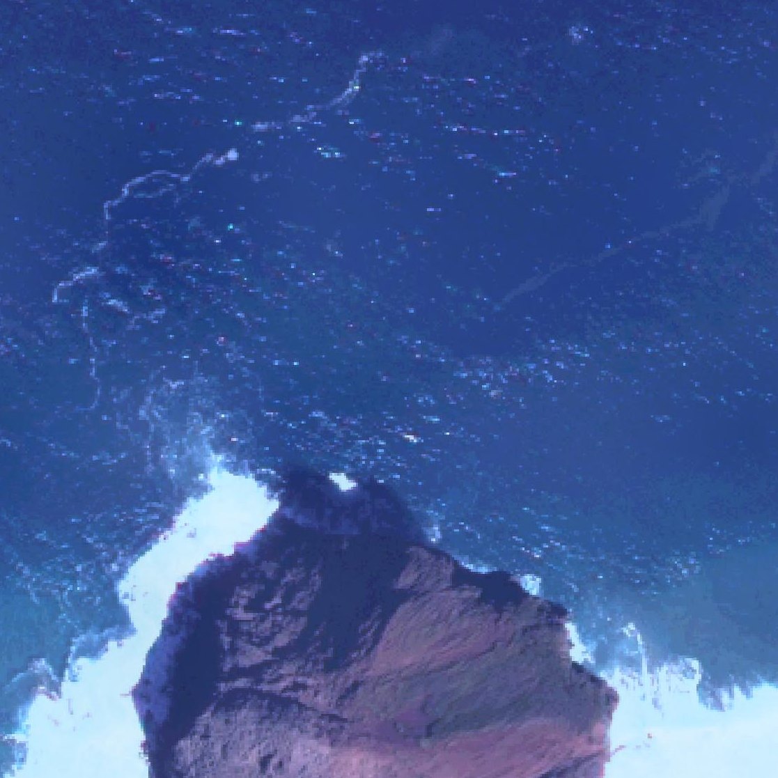 Aerial map of Honopu Beach