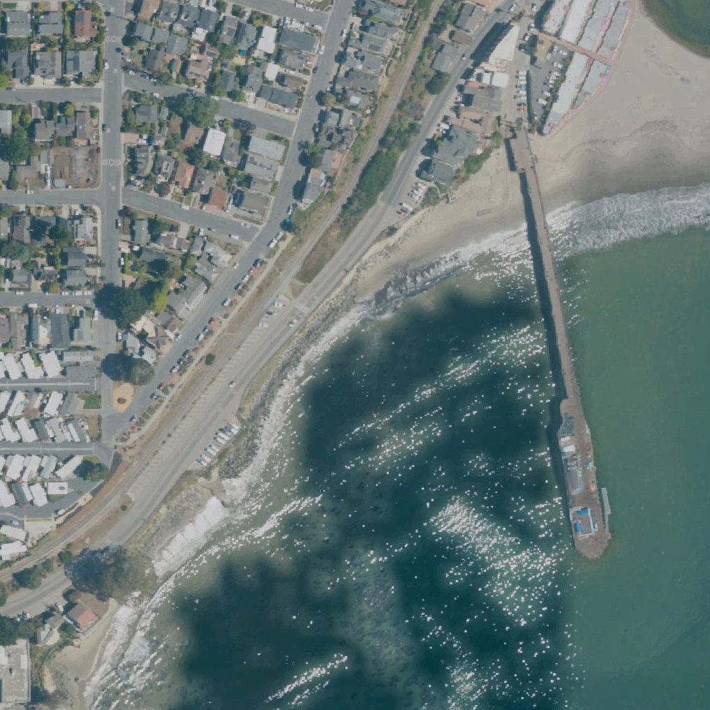 Aerial map of Hooper Beach