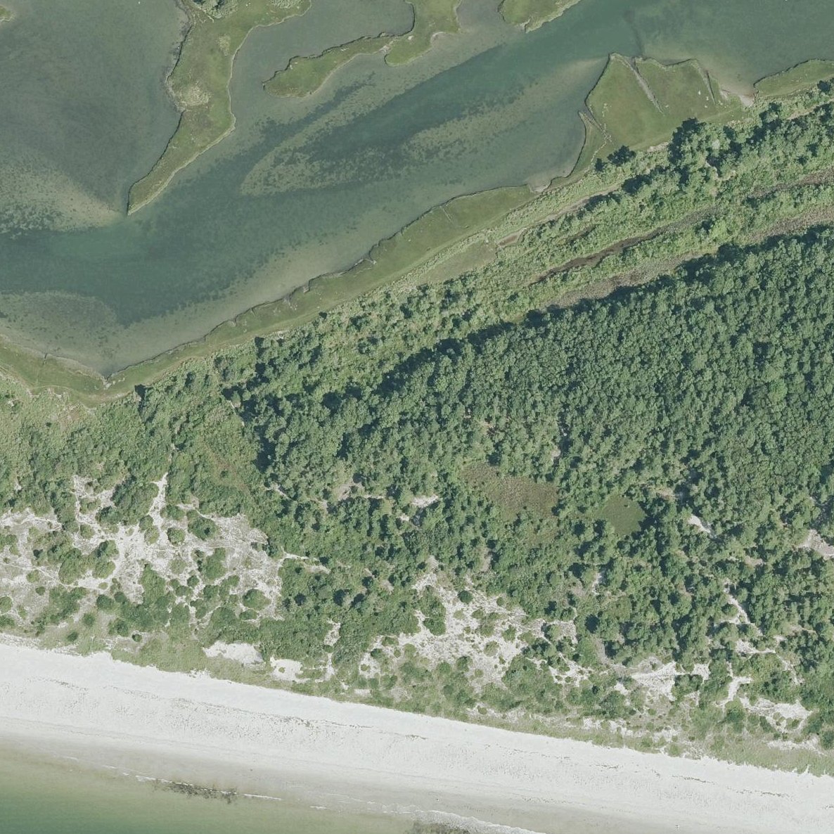 Aerial map of Horseneck Beach