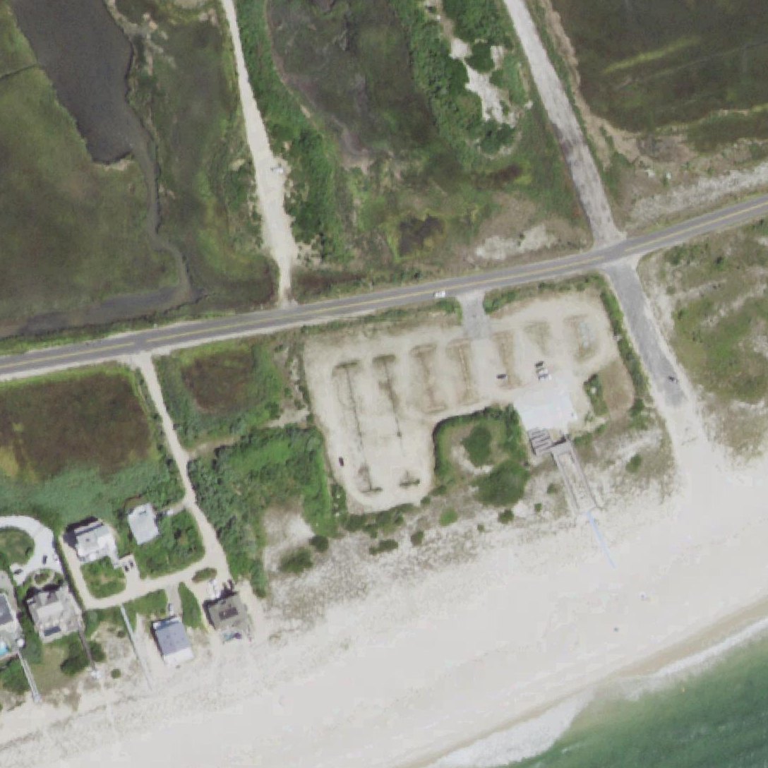 Aerial map of Hot Dog Beach