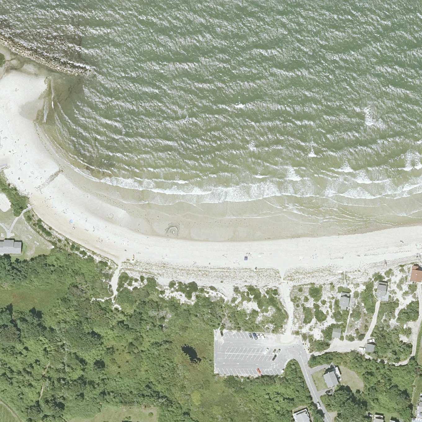 Aerial map of Howes Street Beach