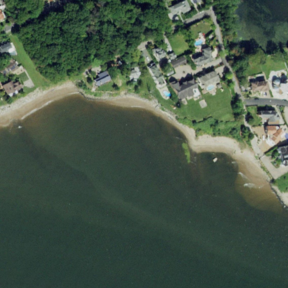 Aerial map of Huguenot Beach