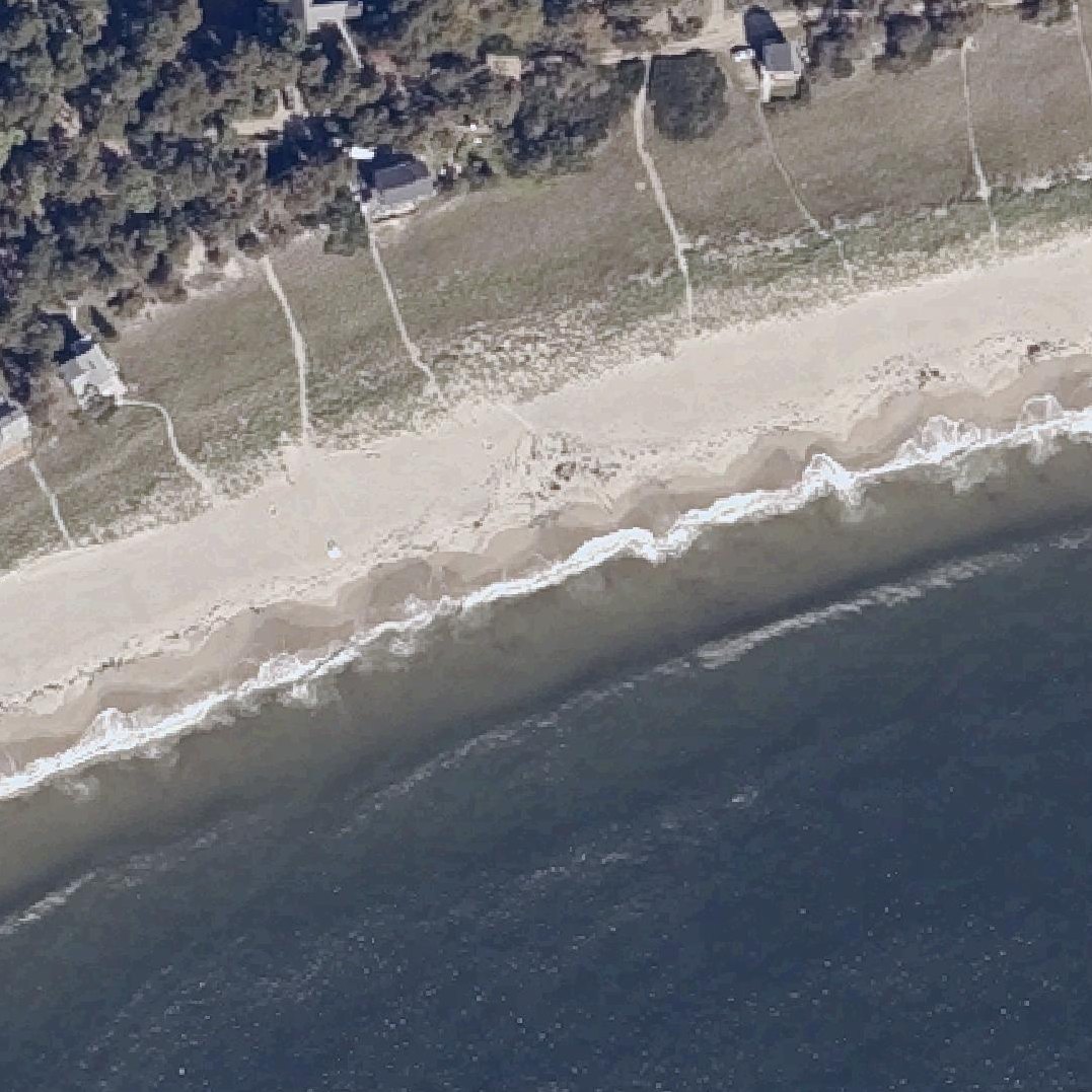 Aerial map of Hunnewell Beach