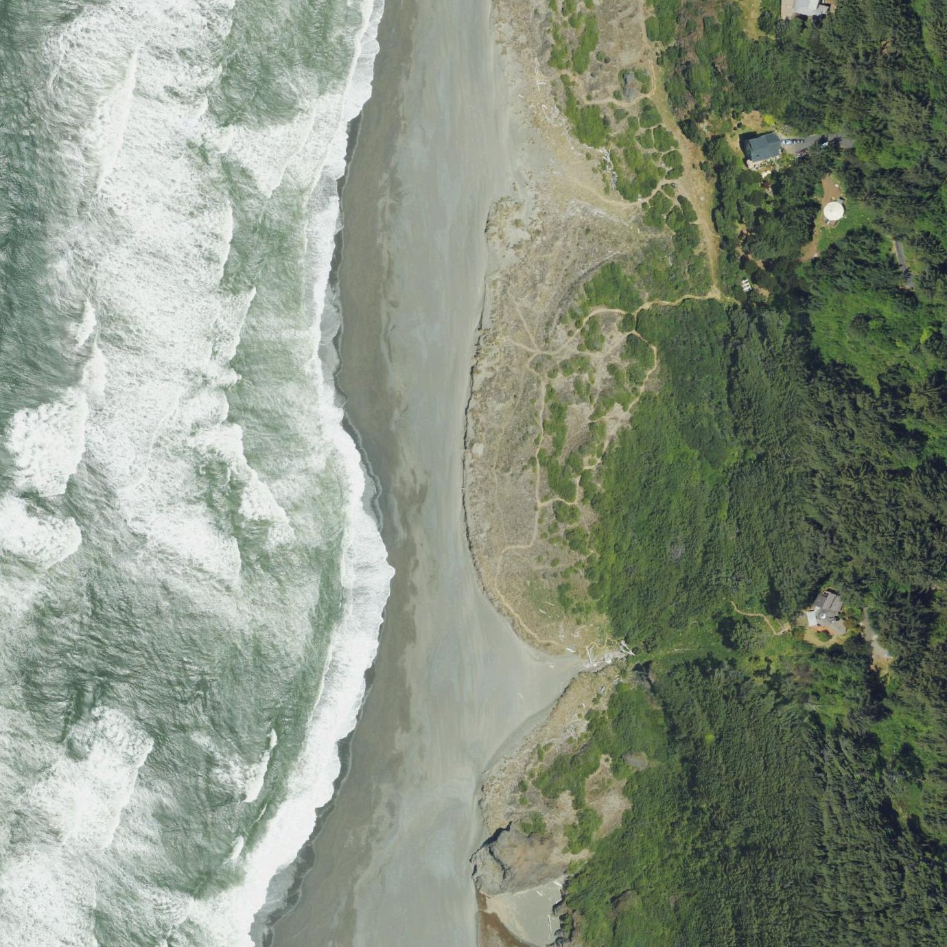 Aerial map of Hunter Creek Beach