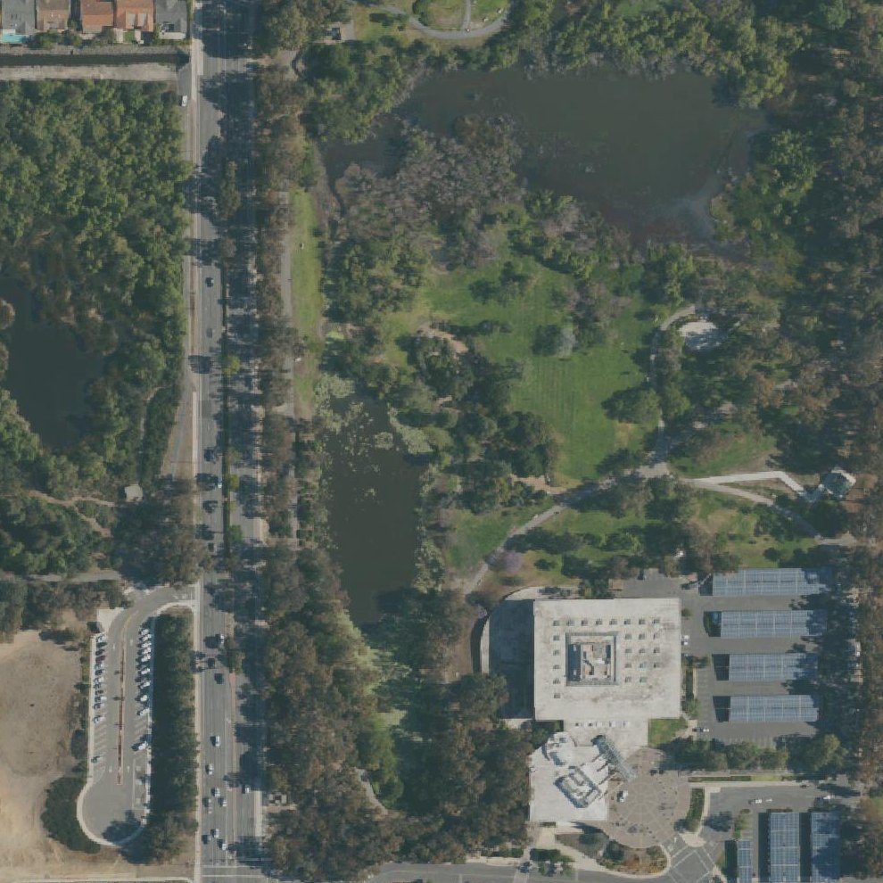 Aerial map of Huntington Beach Central Park East