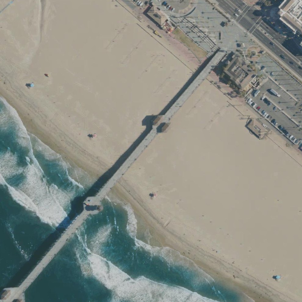 Aerial map of Huntington Beach