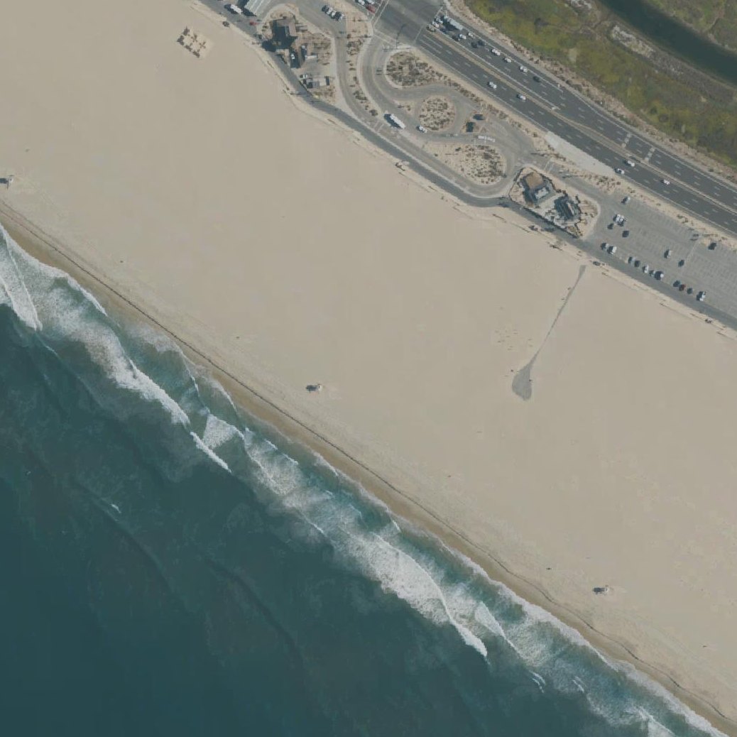 Aerial map of Huntington State Beach
