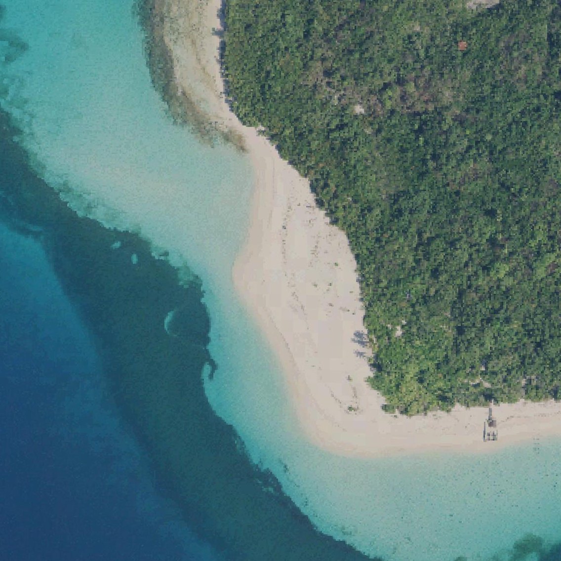 Aerial map of Icacos Beach