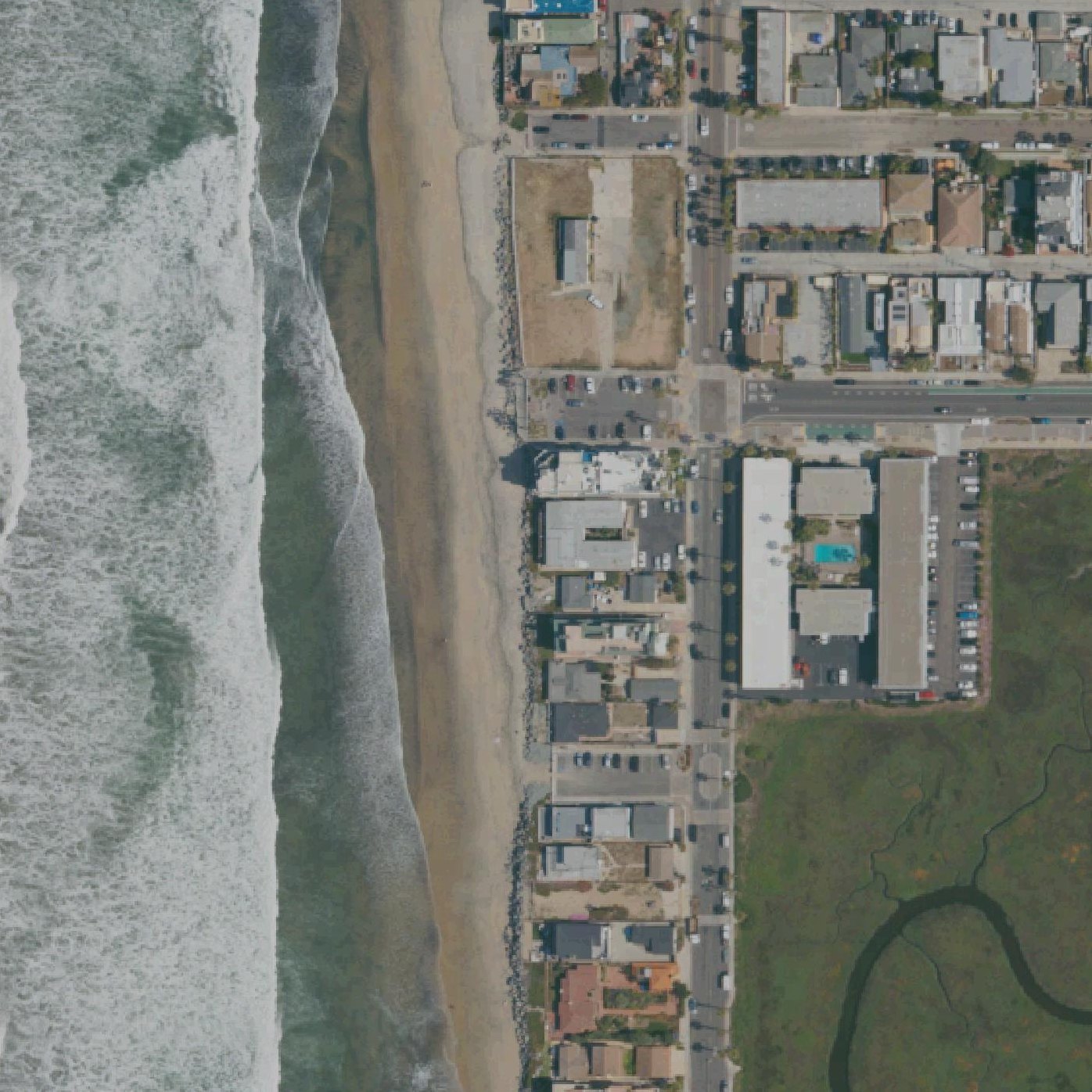 Aerial map of Imperial Beach