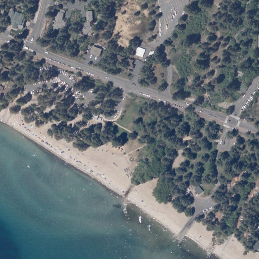 Aerial map of Incline Beach