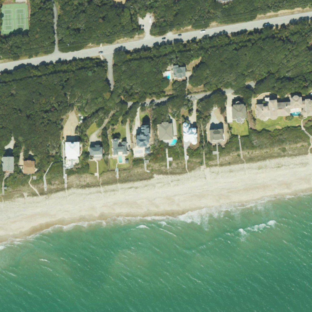 Aerial map of Indian Beach