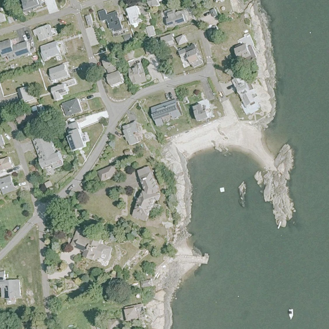 Aerial map of Indian Cove Beach