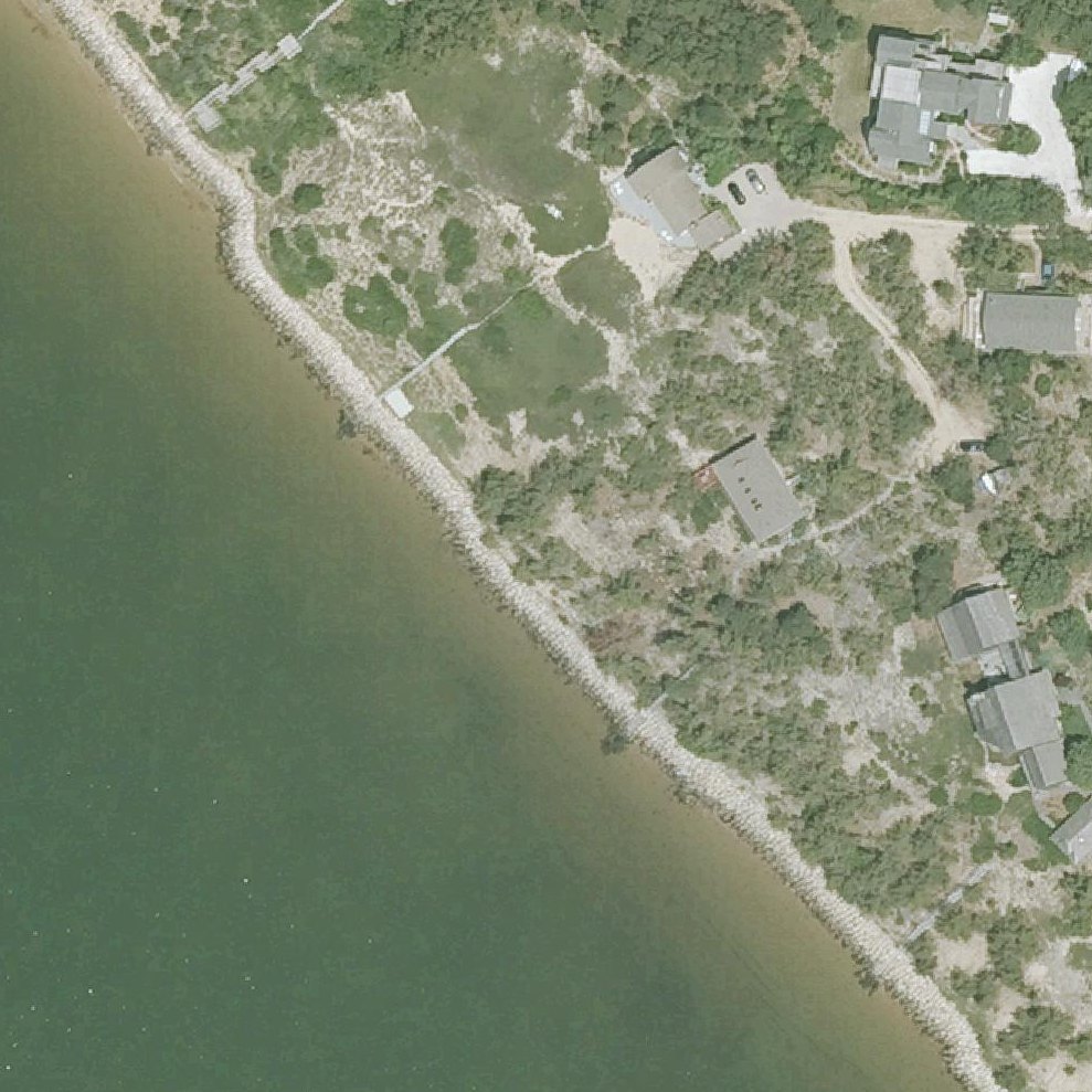 Aerial map of Indian Neck