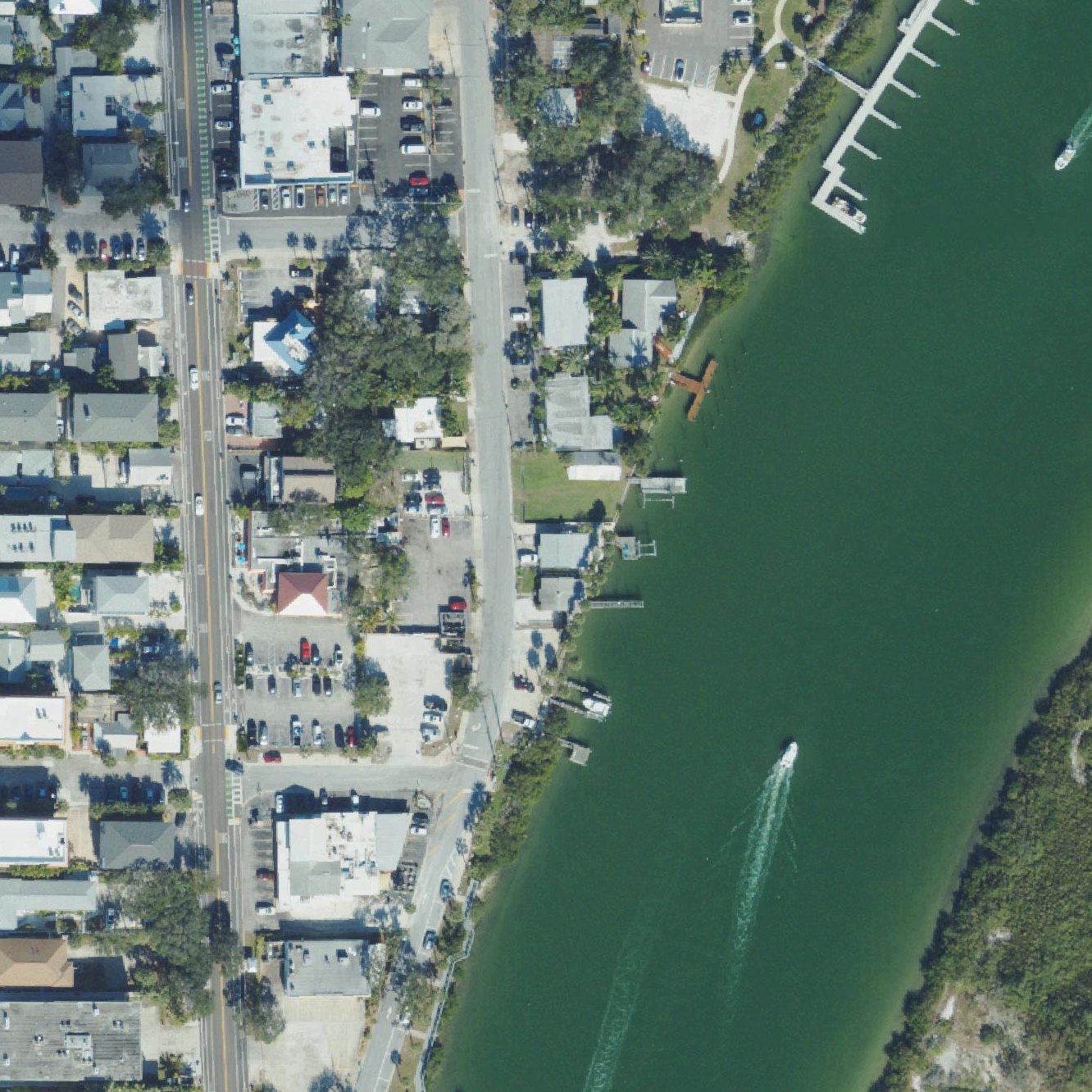 Aerial map of Indian Rocks Beach