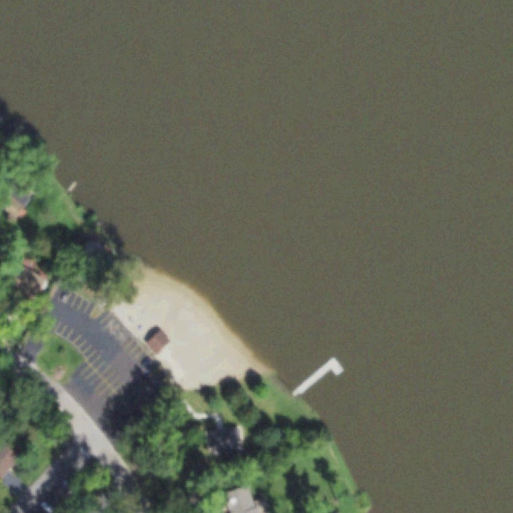 Aerial map of Indian Trail Beach