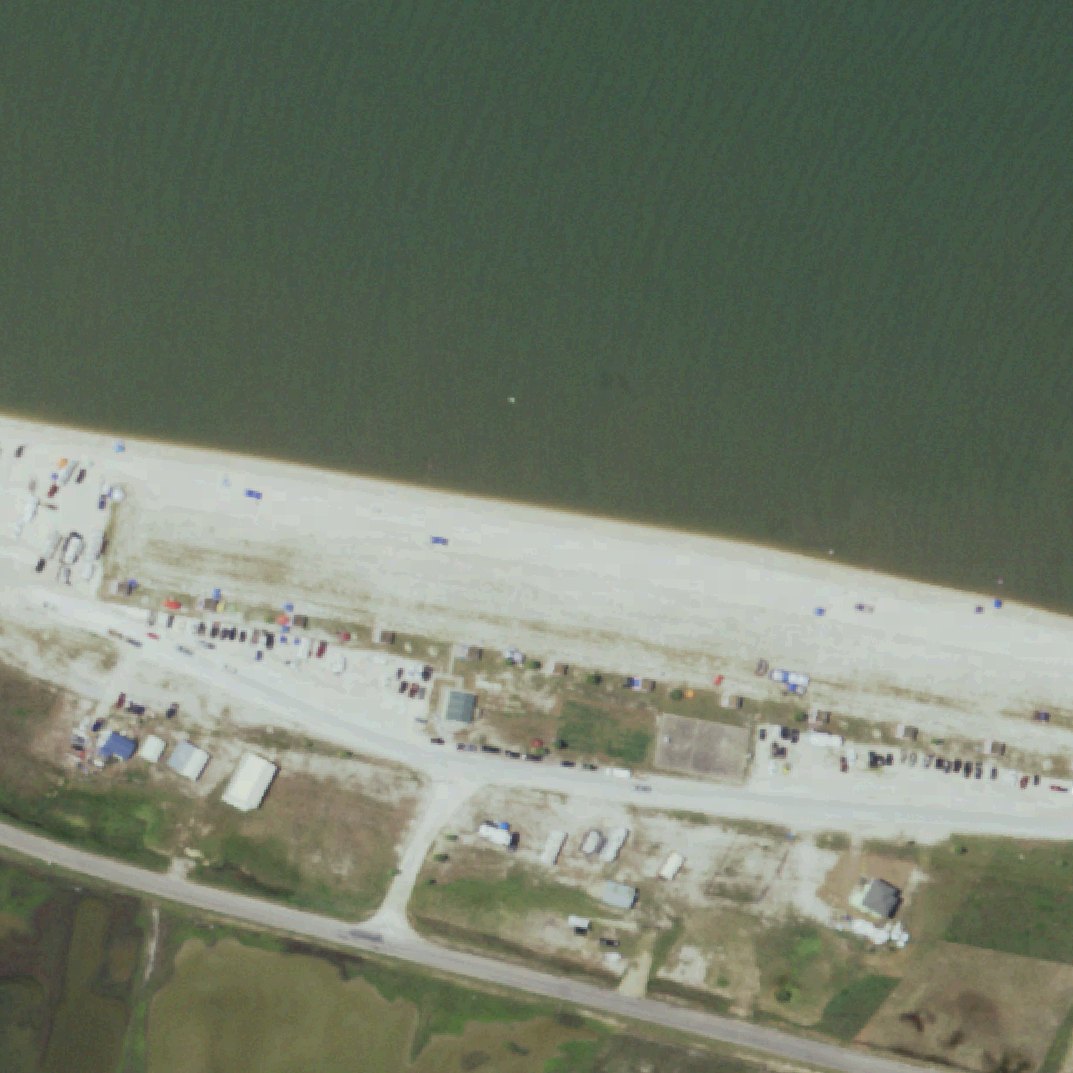 Aerial map of Indianola Beach Park