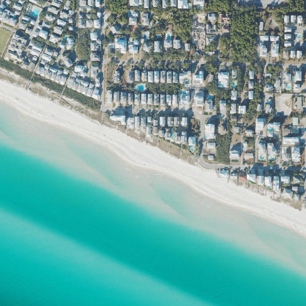 Aerial map of Inlet Beach