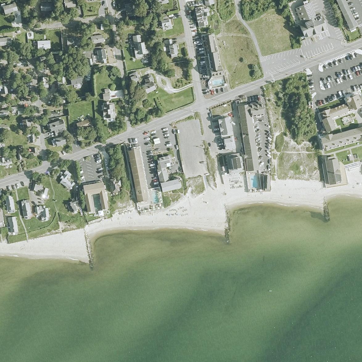Aerial map of Inman Beach