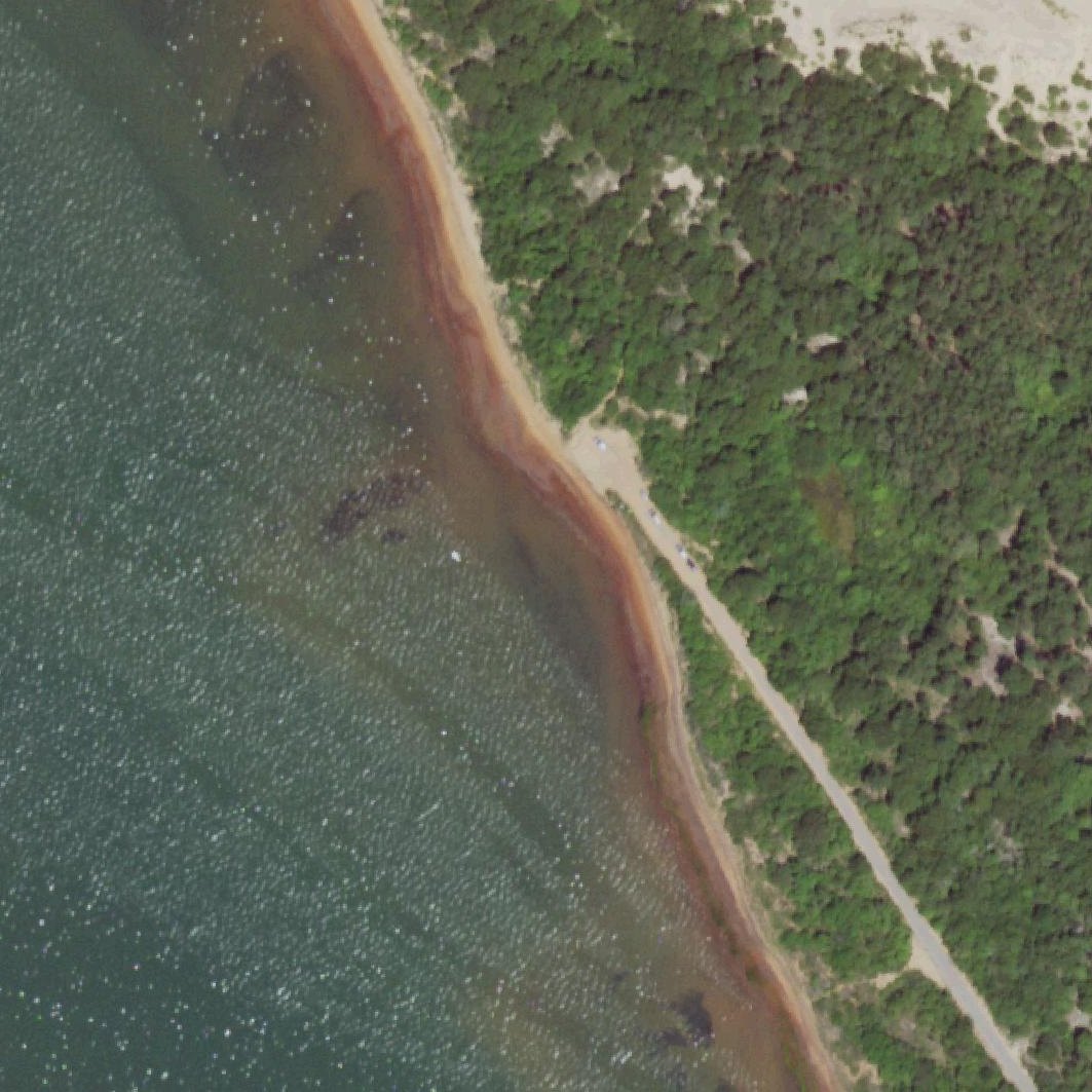 Aerial map of Iodine Beach