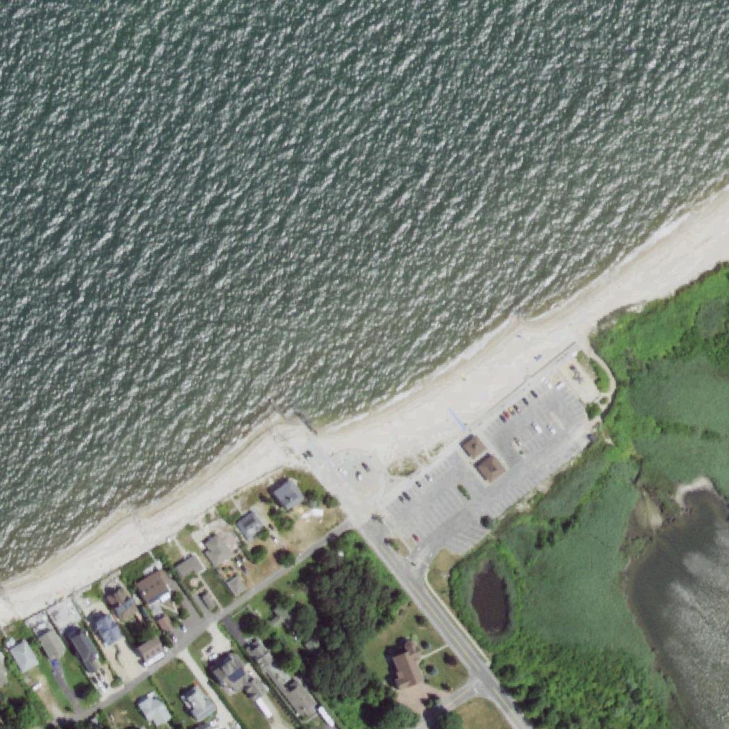 Aerial map of Iron Pier Beach