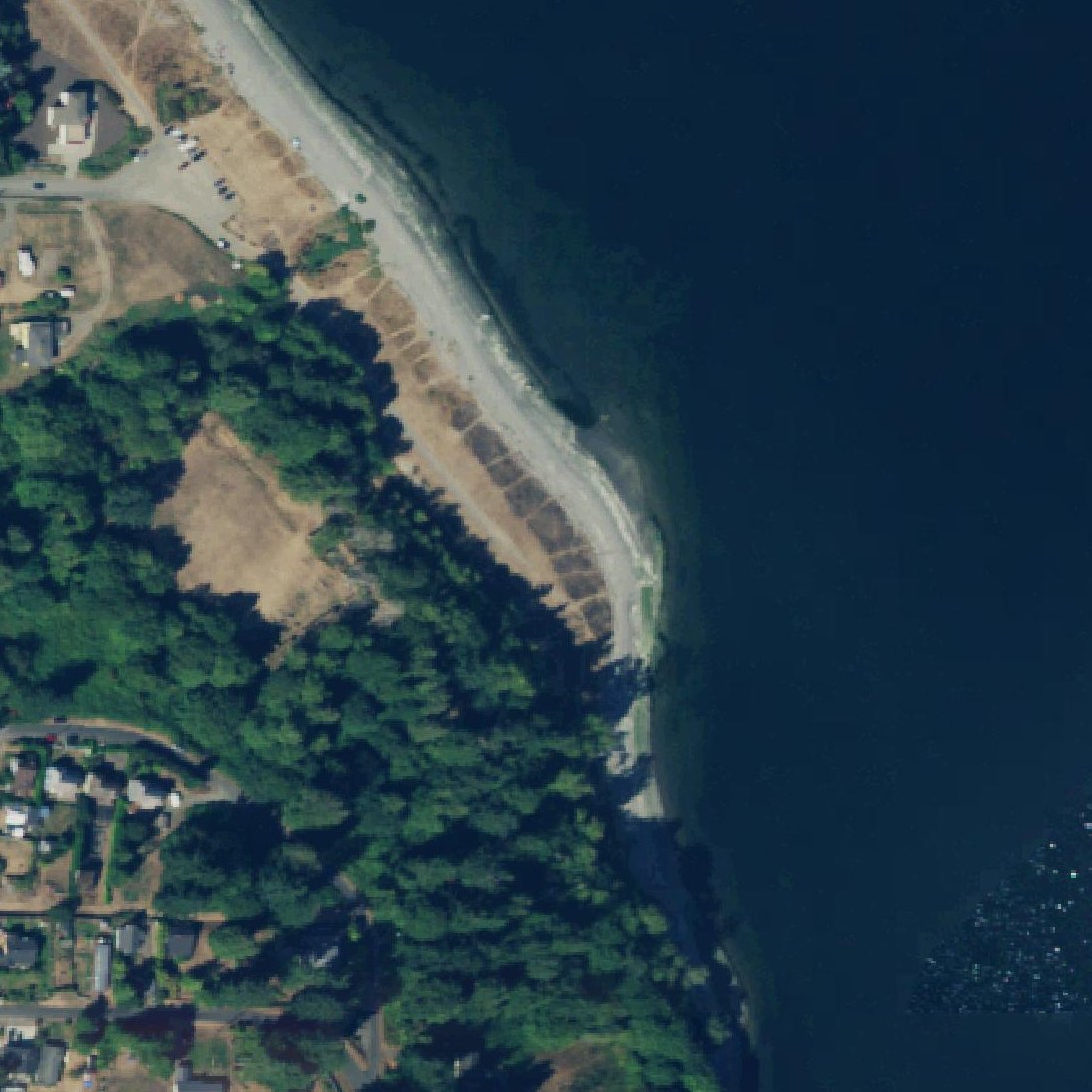 Aerial map of Irondale Beach County Park