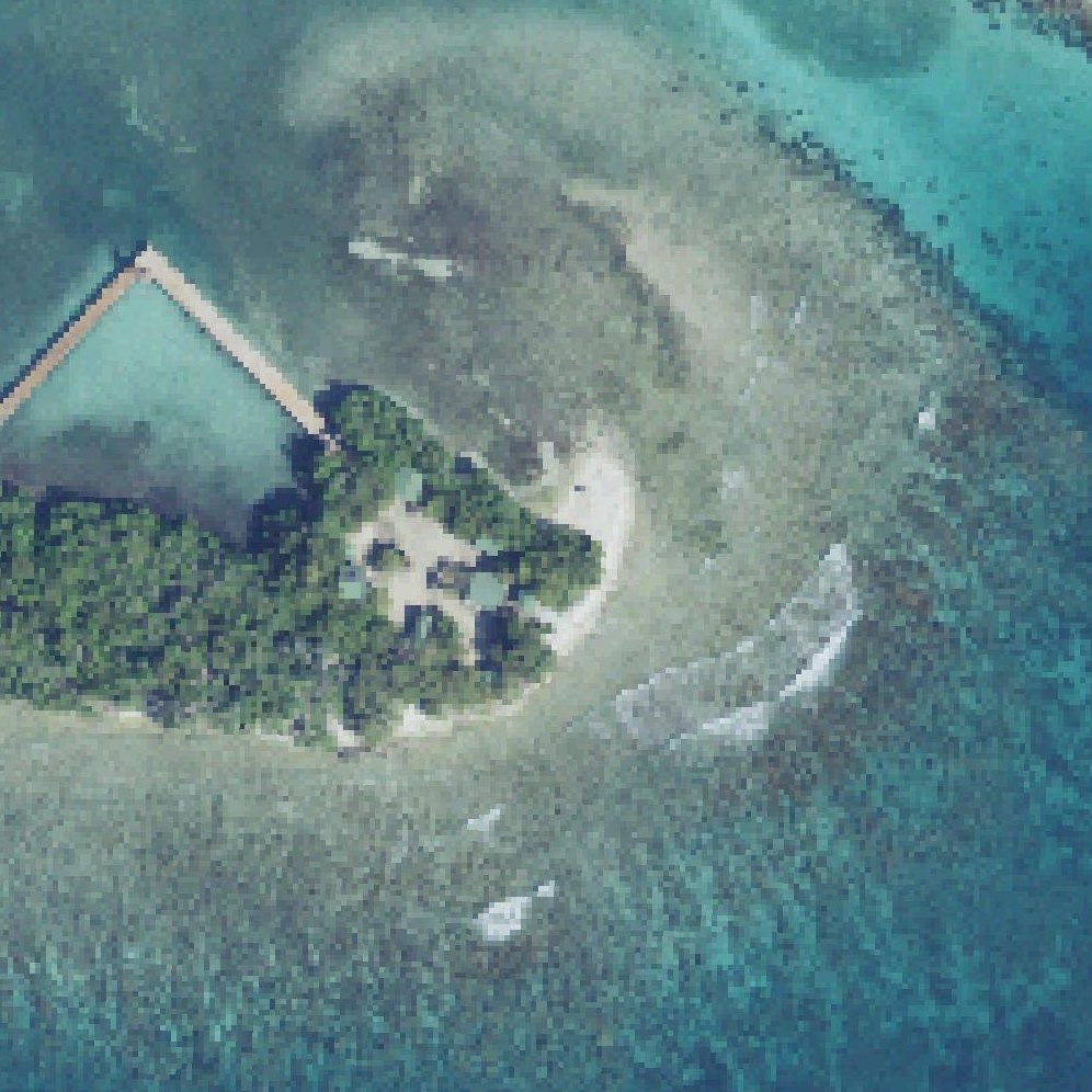 Aerial map of Isla Mata La Gata