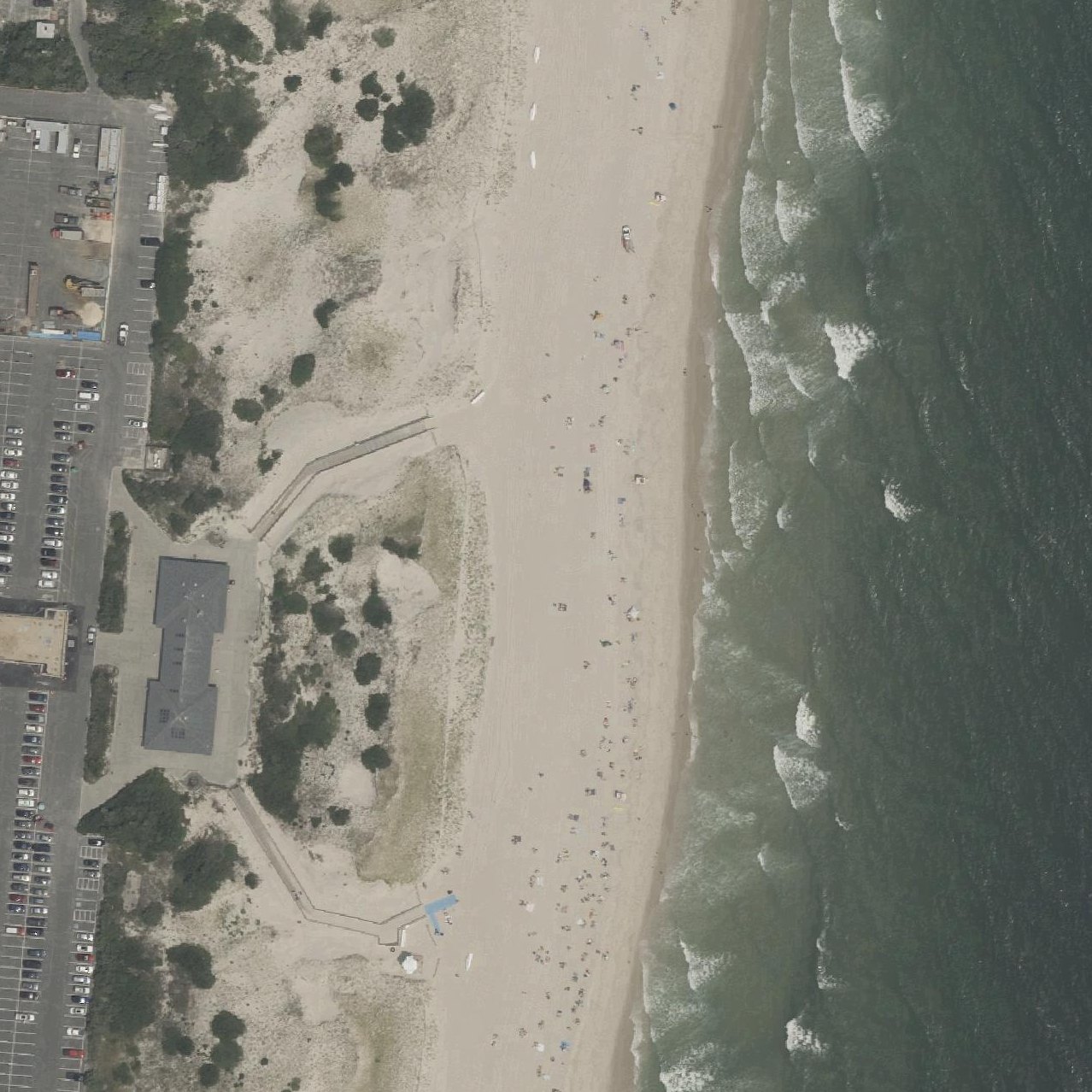 Aerial map of Island Beach State Park