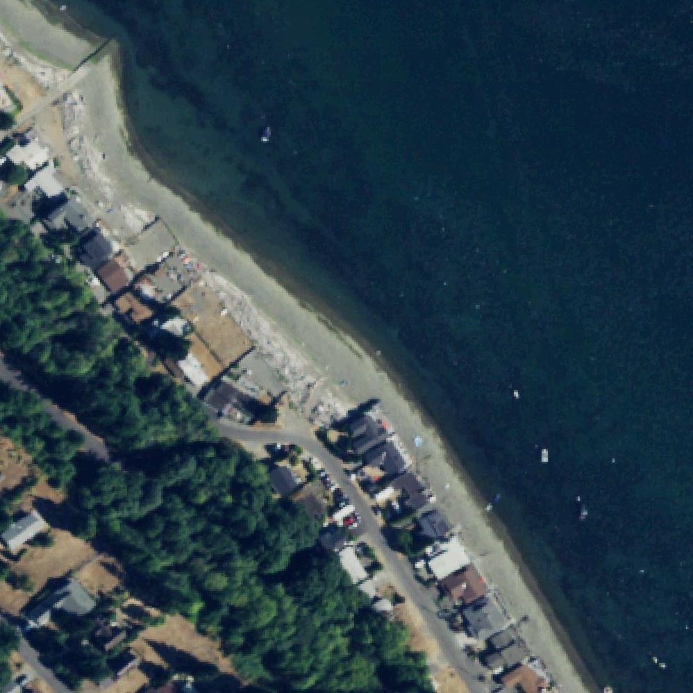 Aerial map of Island County Parks Tillicum Beach