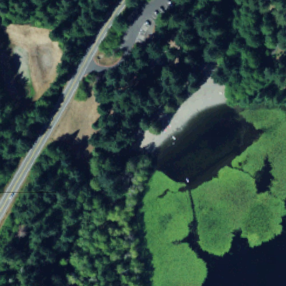 Aerial map of Island Lake Community Beach