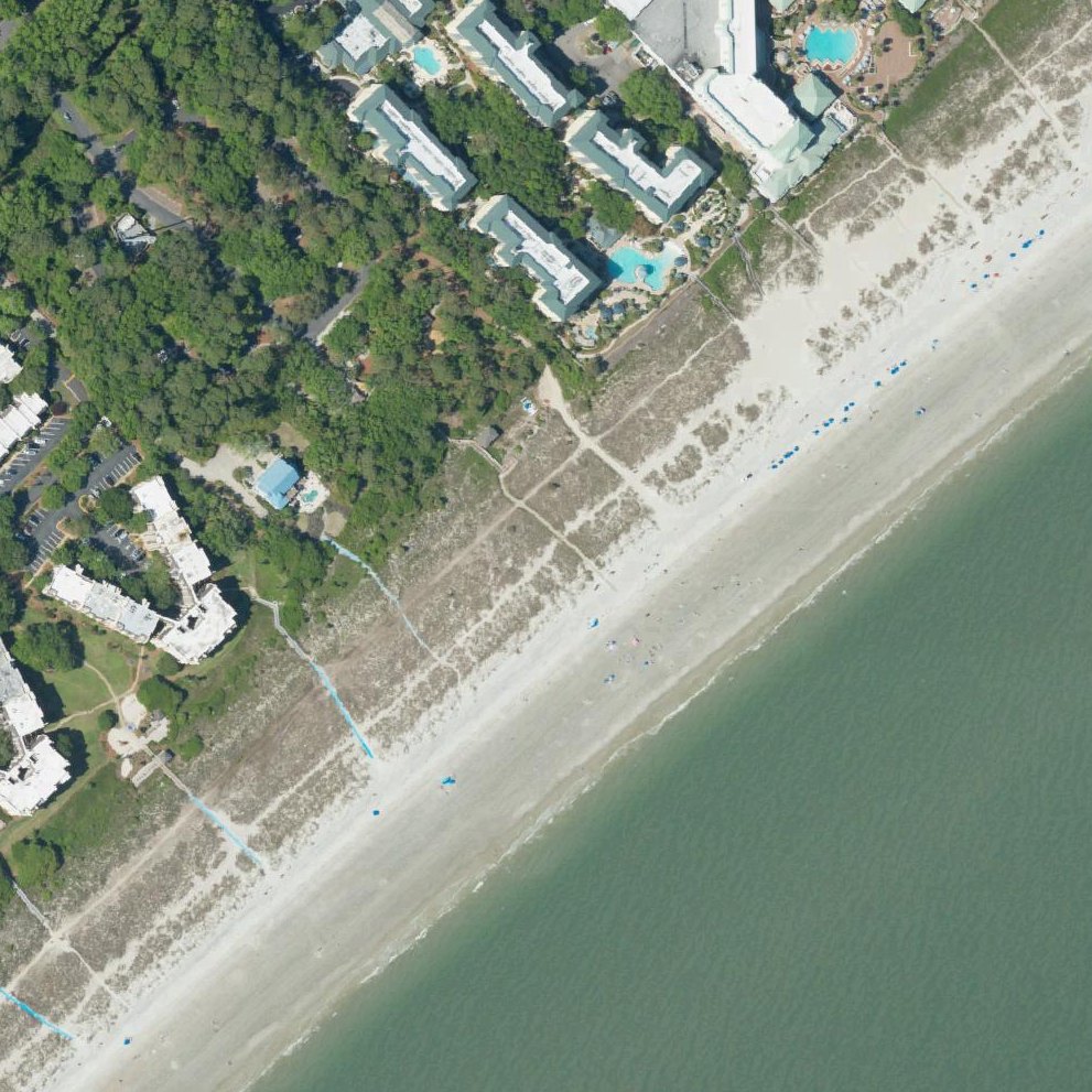Aerial map of Islanders Beach Park