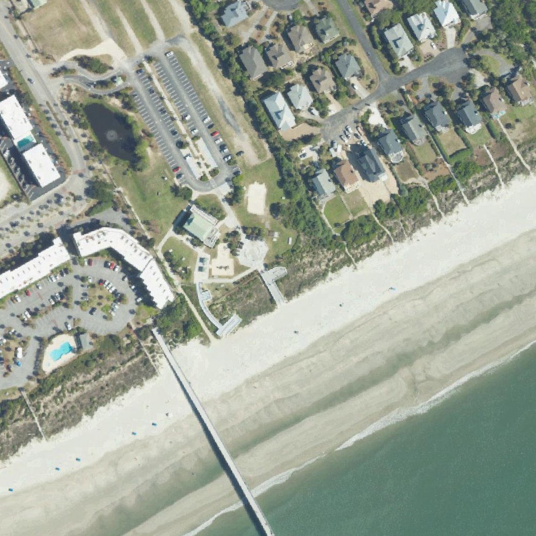Aerial map of Isle of Palms Beach