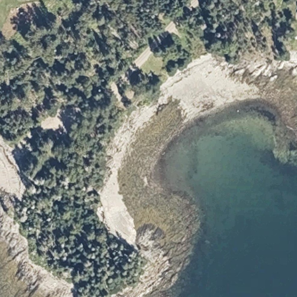 Aerial map of Islesboro Town Beach