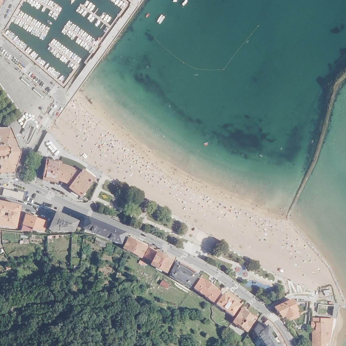 Aerial map of Isuntza hondartza