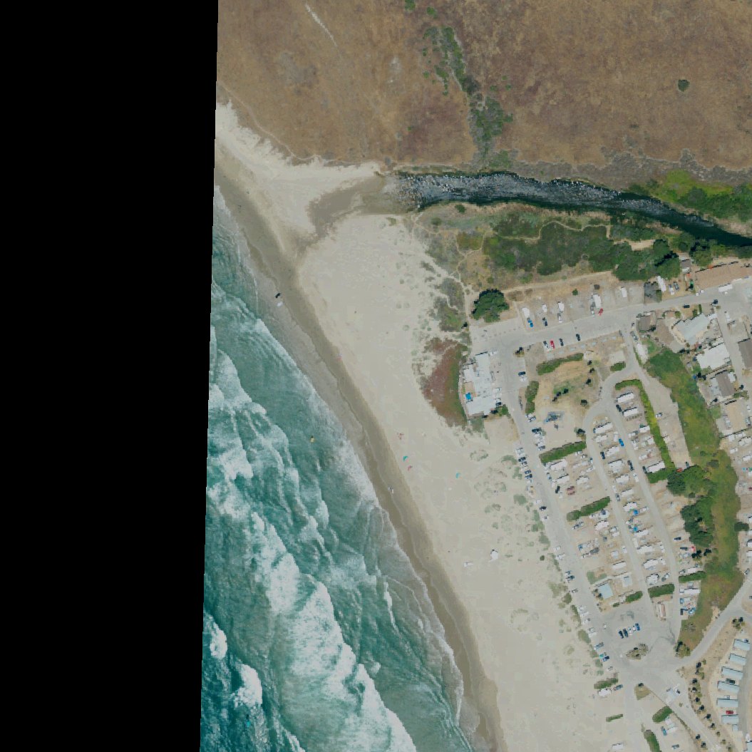 Aerial map of Jalama Beach County Park
