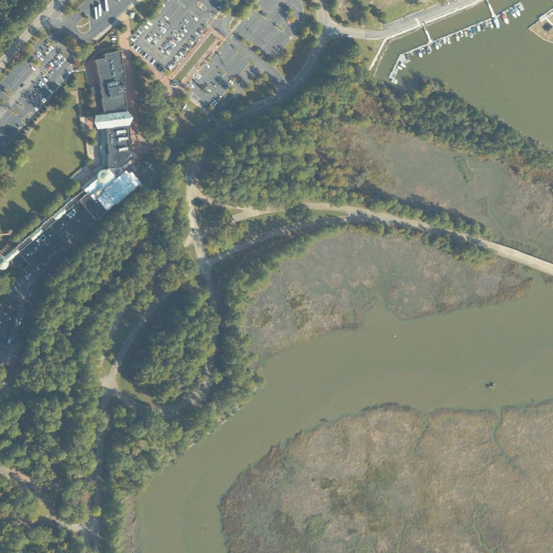 Aerial map of Jamestown Beach Event Park