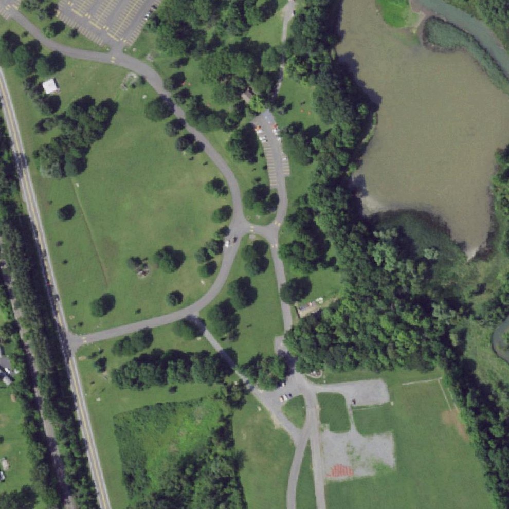 Aerial map of Jamesville Beach Park