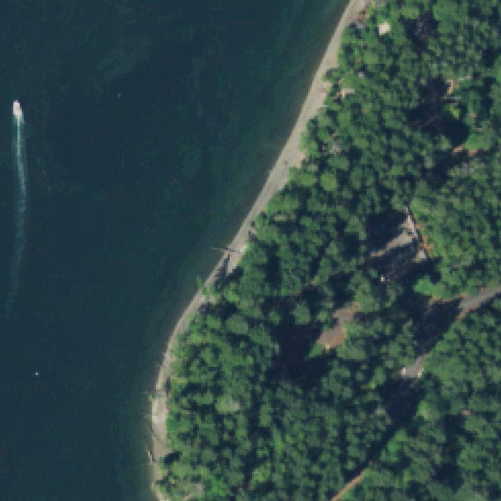 Aerial map of Jarrell Cove State Park