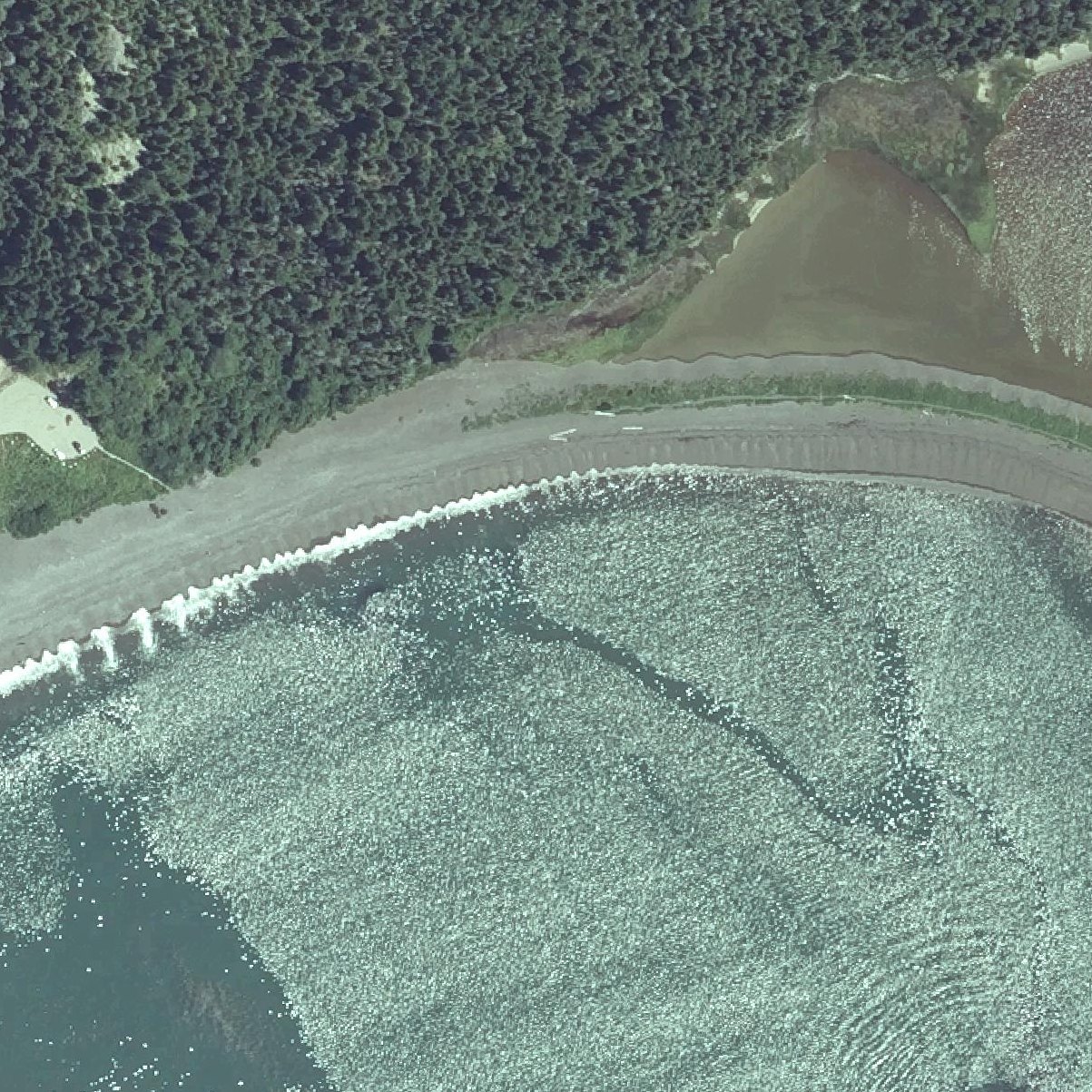 Aerial map of Jasper Beach