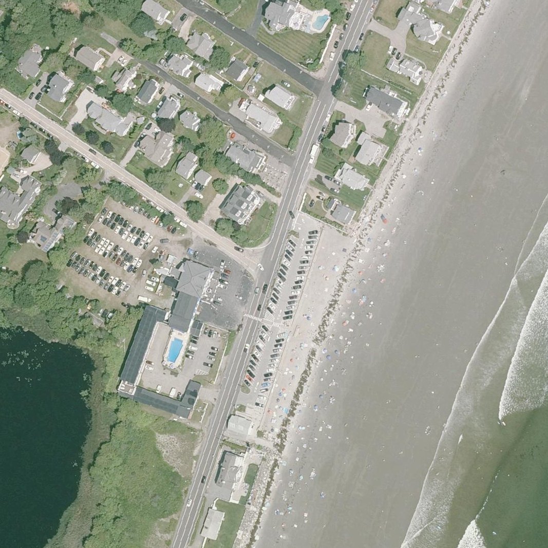 Aerial map of Jenness Beach