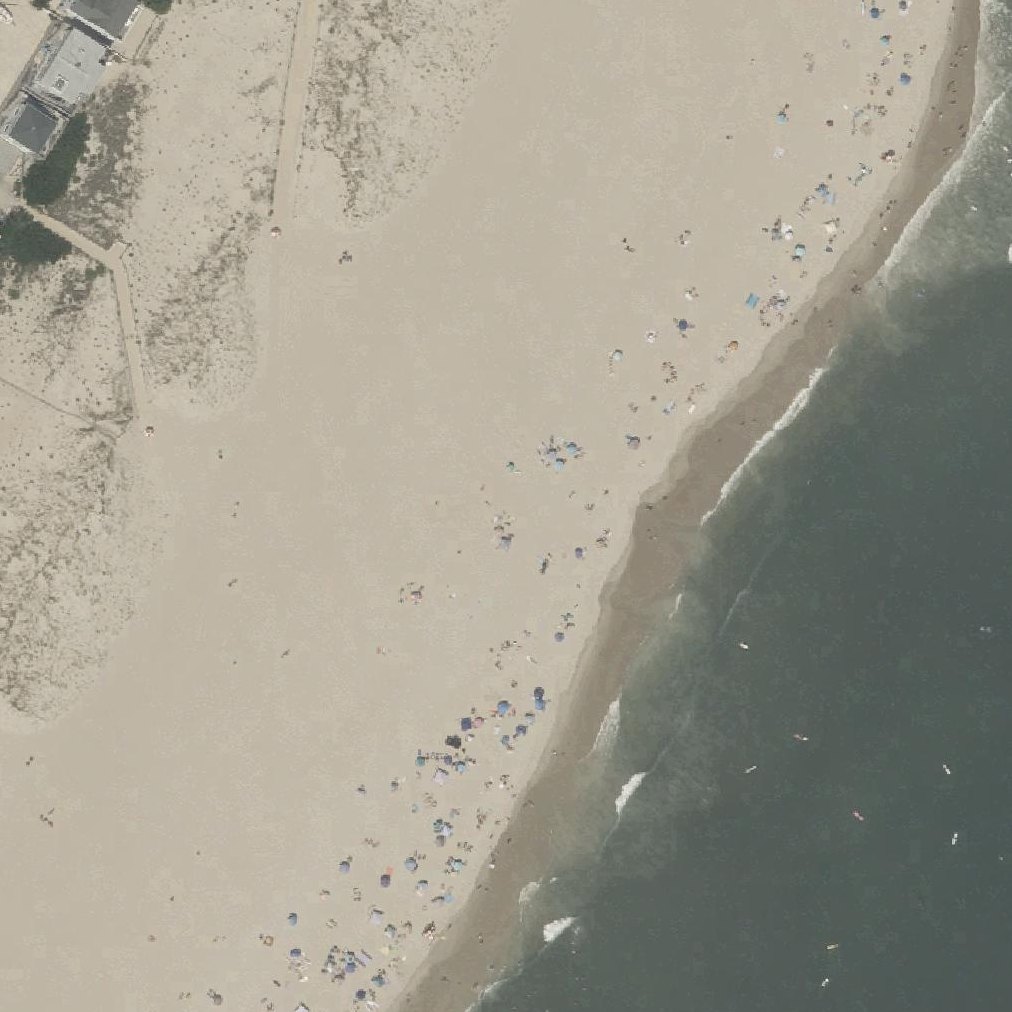 Aerial map of Jersey Shore