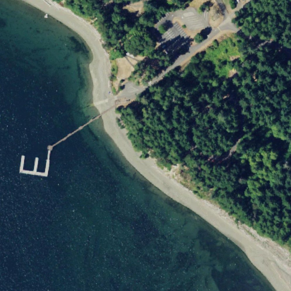 Aerial map of Joemma Beach
