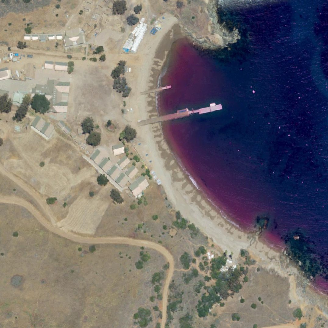 Aerial map of Johnsons Landing