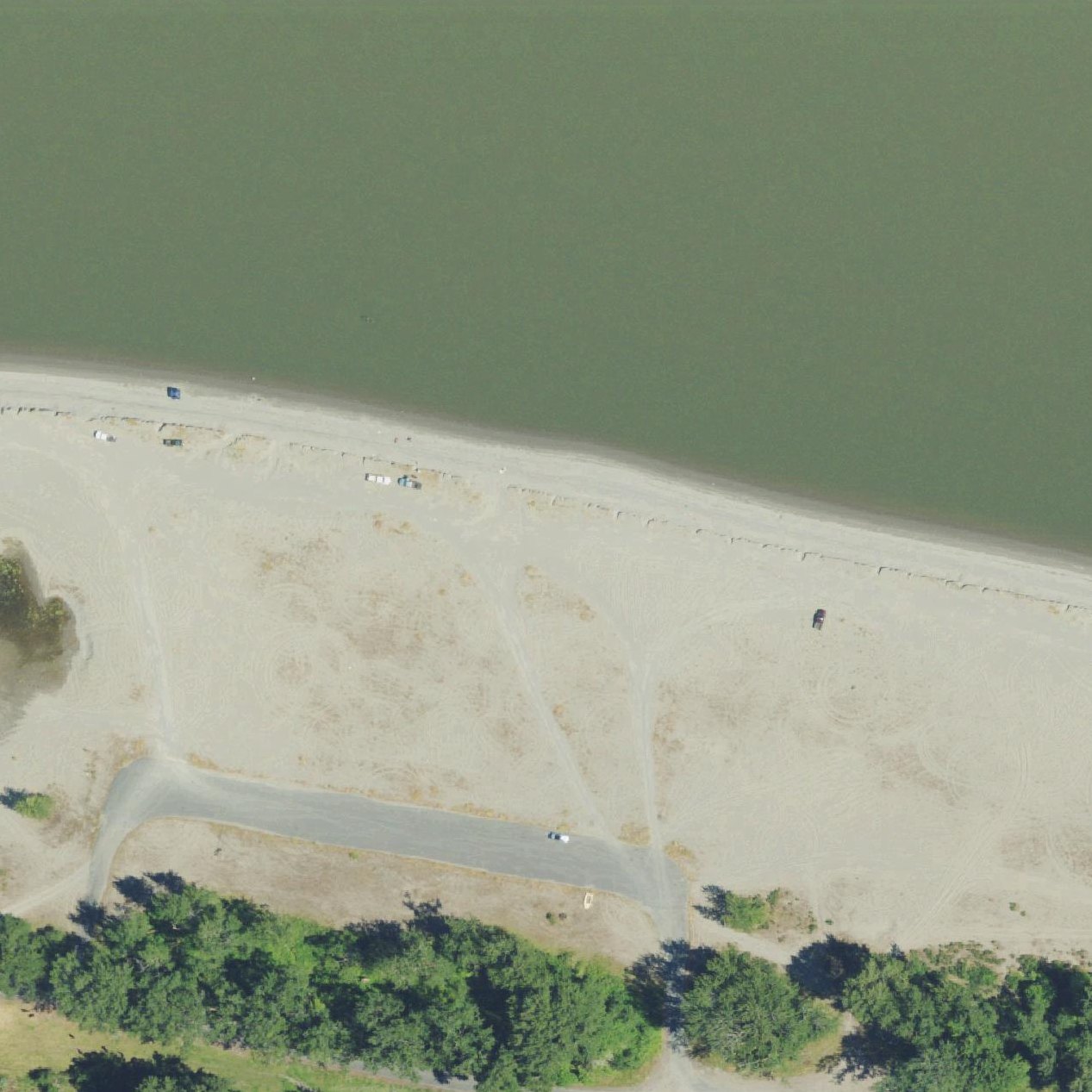 Aerial map of Jones Beach